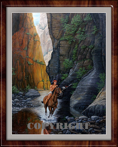 Valiant Defense - Oil on Canvas