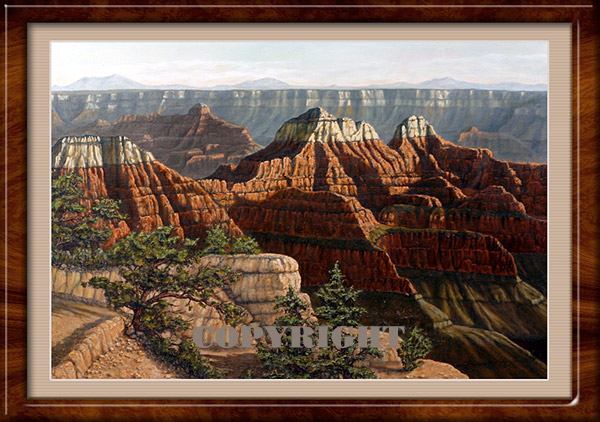 North Rim Vista - Oil on Canvas